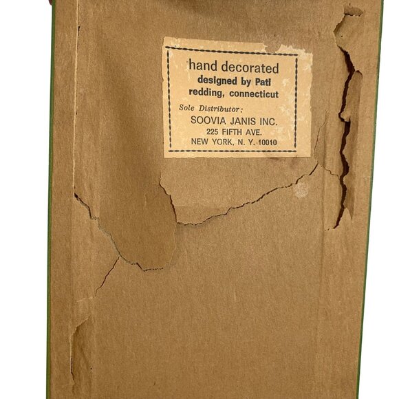 Vintage SOOVIA JANIS Inc. Art Print PATI 1970 ASPARAGUS Wood Framed Under Glass - Picture 4 of 5